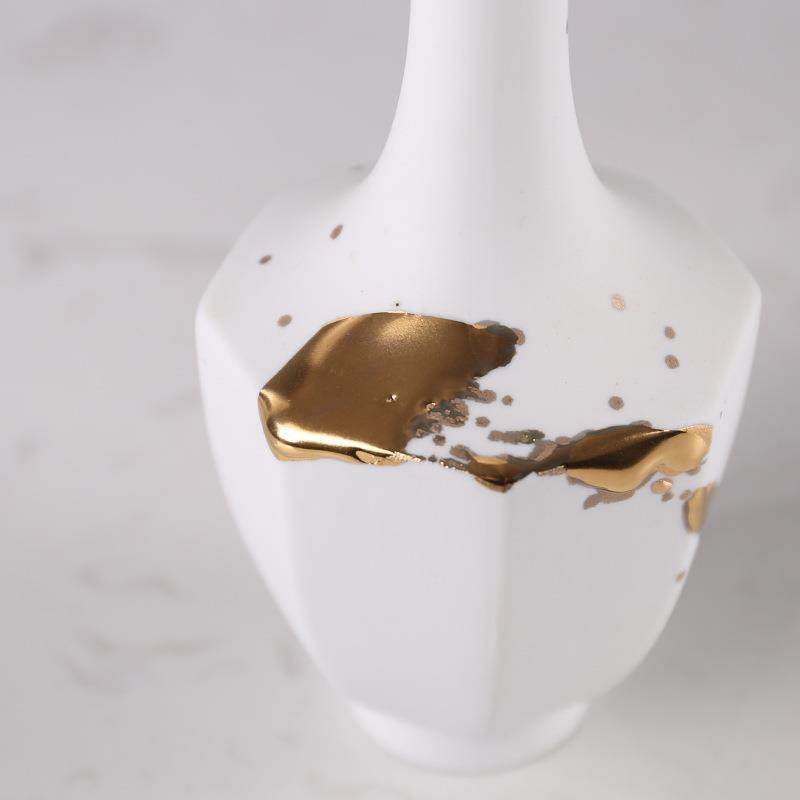 新中式古典描金陶瓷花瓶摆件样板房售楼处酒吧KTV摆设家居软装饰,橡塑材料及制品,工业陶瓷,淘宝优惠券,粉丝福利购,淘宝优惠卷