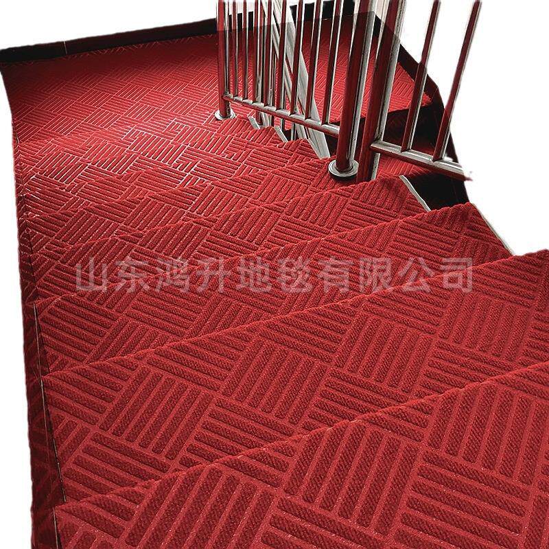 整卷自粘楼梯地毯防滑满铺铁楼梯水泥木楼梯垫踏步垫自粘楼梯地毯