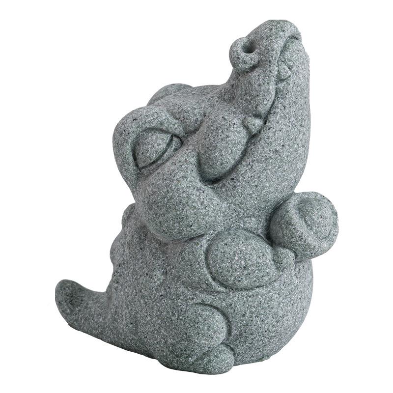 国青砂风麟石招财COT盖瑞兽麒茶宠置笔托家居茶室茶桌多用途小摆