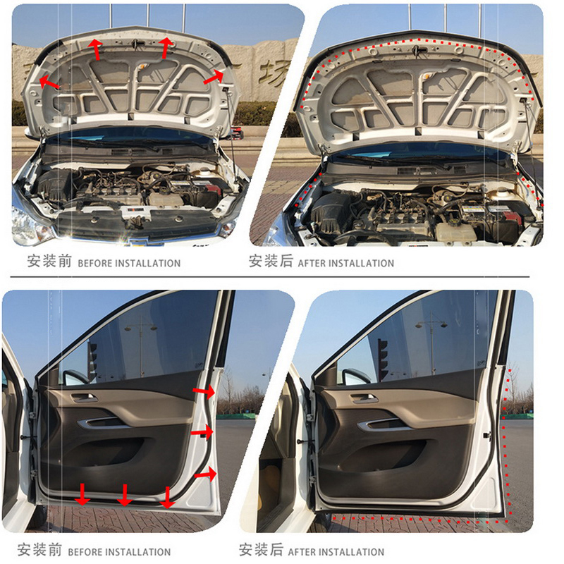 起亚k2k3sk4k5k9秀尔赛拉图福瑞迪凯尊汽车门隔音改装密封条