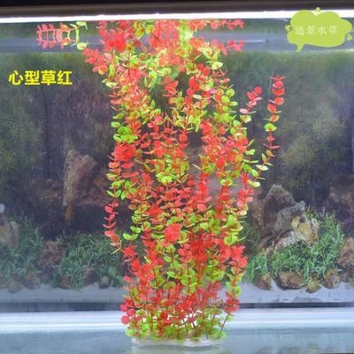 新品鱼缸假鱼缸水草植物酒店仿真大型桌面草籽挂饰中式柔软办公室