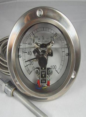 WTZ-288电接点压力式温度计WTQ-280BF全不锈钢温度表WTY-1032-F