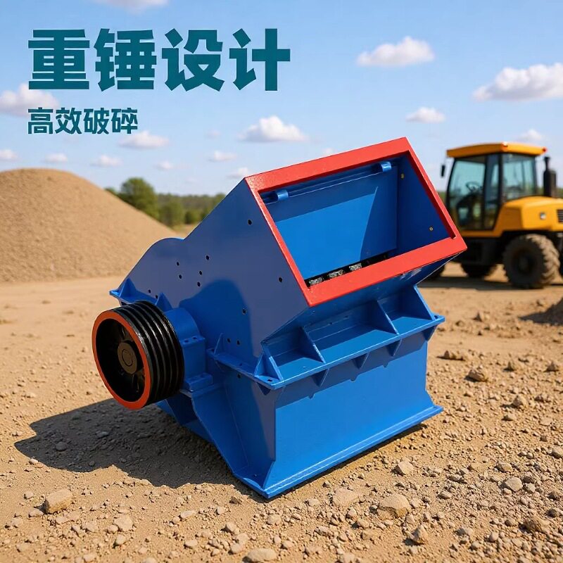锤式破碎机高速旋转锤头破碎机煤炭铁矿石花岗岩建筑材料粉碎设备