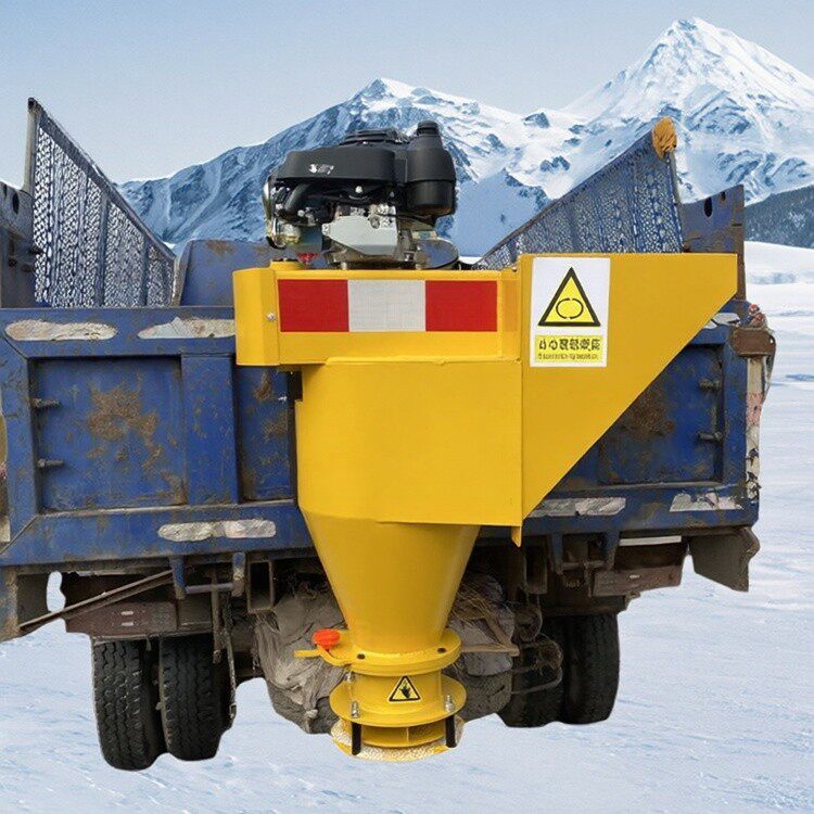 内蒙皮卡车后挂式融雪撒盐机 高速公路喷洒均匀撒布机 除雪
