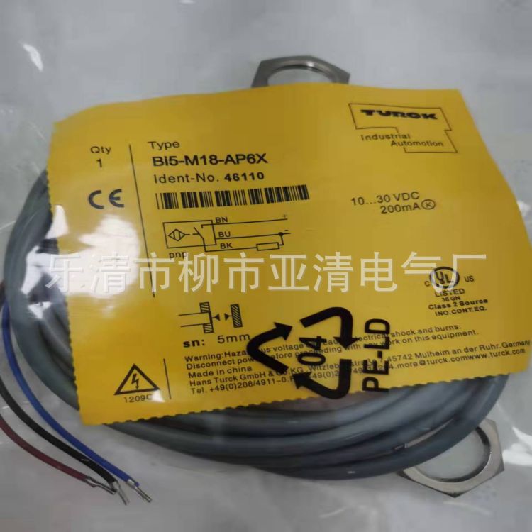 供应TURCK接近开关 BI5U-EG18SK-AP6X电感式