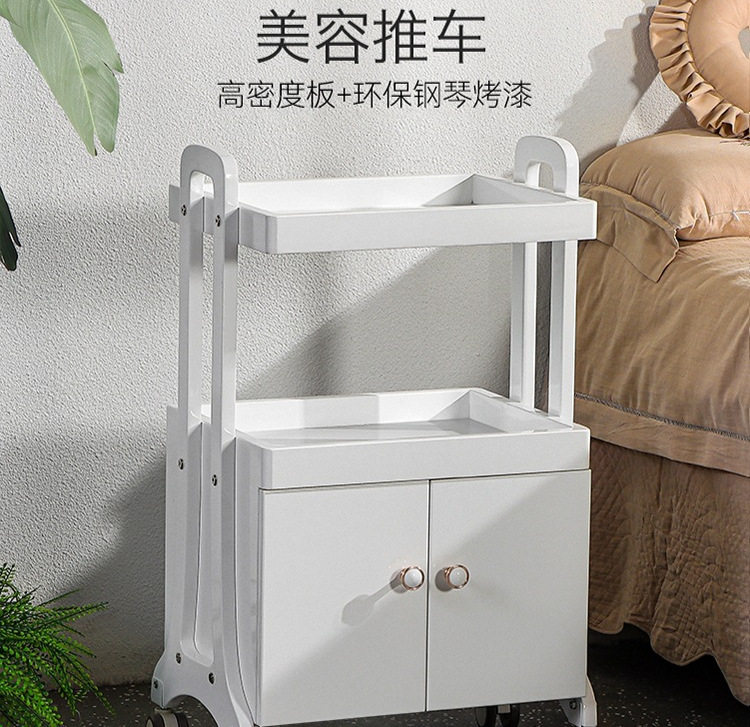 美容推车美容院小推车多功能带柜子美甲纹绣移动置物Tω