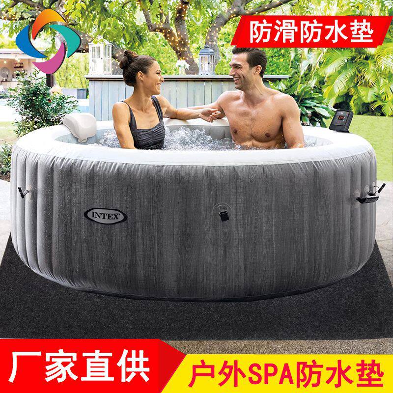 厂家供应室内水疗充气热水SPA浴缸垫,软毛毡吸油吸水垫可洗防滑垫