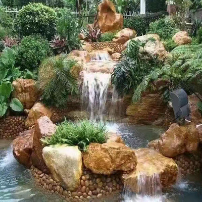 大型天然黄蜡石园林庭院造景石