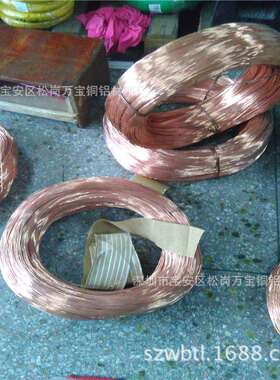 T2纯裸铜线C1100紫铜扁线丝全软半硬红铜线TU1无氧铜丝