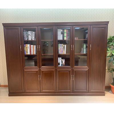 中式立体式多功能油漆木皮资料柜落地柜文件柜直销CY3175