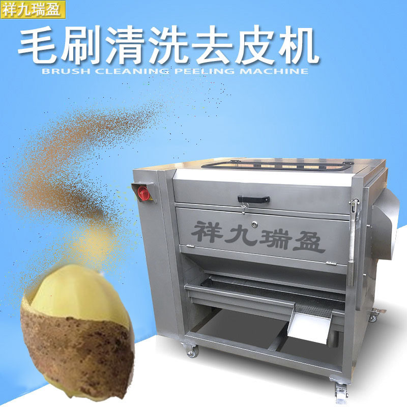 多功能土豆去皮机 毛辊清洗机红薯脱皮机 304钢商用果蔬洗菜机