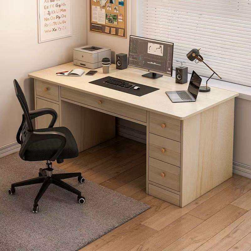 电脑桌桌子台式卧室家用书桌办公桌椅套装带抽屉写字桌工作台