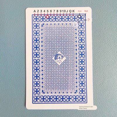 钓鱼8068魔术扑克牌背面花色辨认牌近景道具原厂正品变魔术表演牌