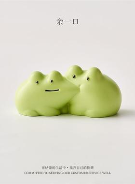 工位摸鱼搭子毛绒挂件小青