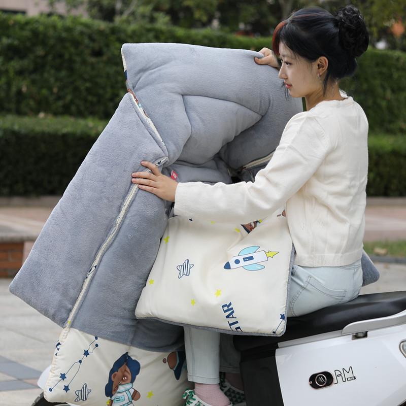 电动摩托车挡风被冬季加绒