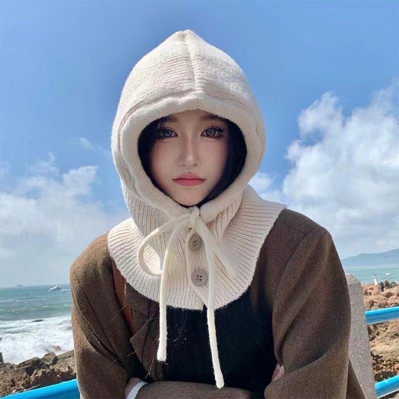 韩国巴拉克拉法帽子女冬季