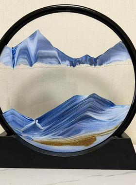 创意3D流沙画摆件解压沙漏