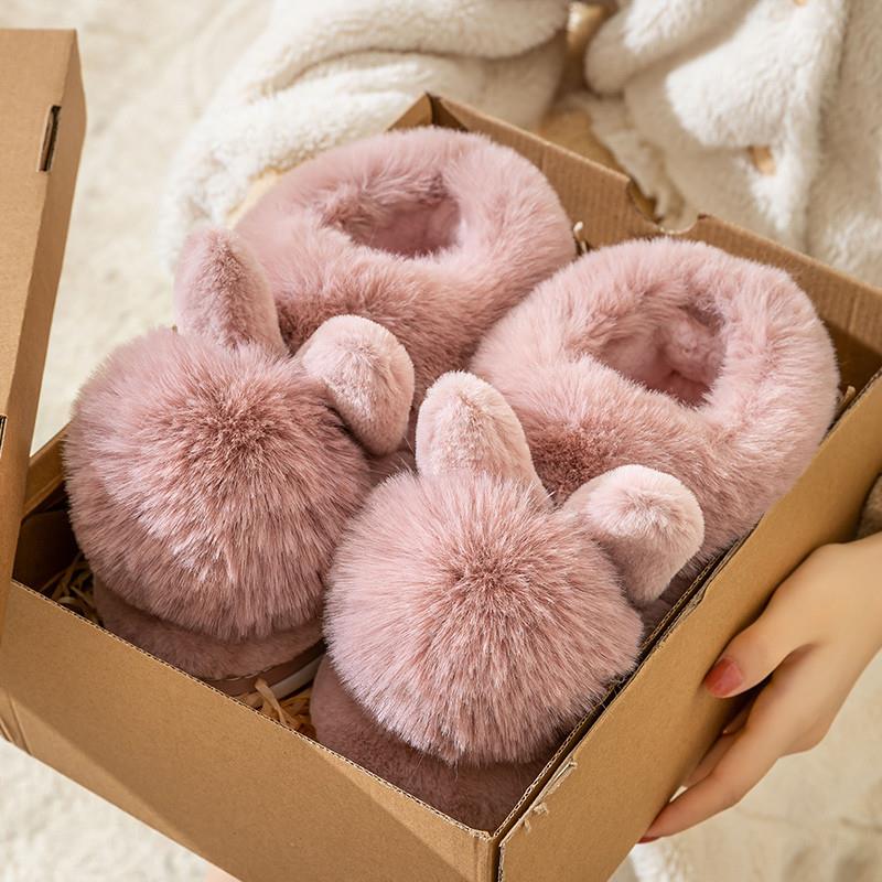 家用室内棉鞋棉拖鞋包跟女