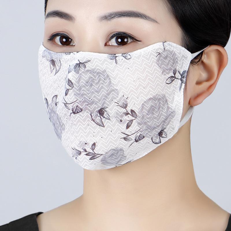 冰丝防晒口罩女夏季薄网纱透气国风高颜值护全脸大时尚网红可水洗