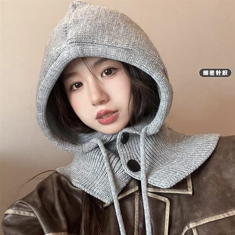 韩国巴拉克拉法帽子女冬季