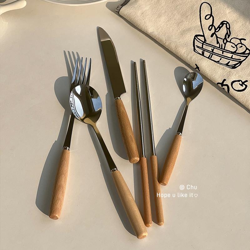ins餐具简约刀叉筷子勺子
