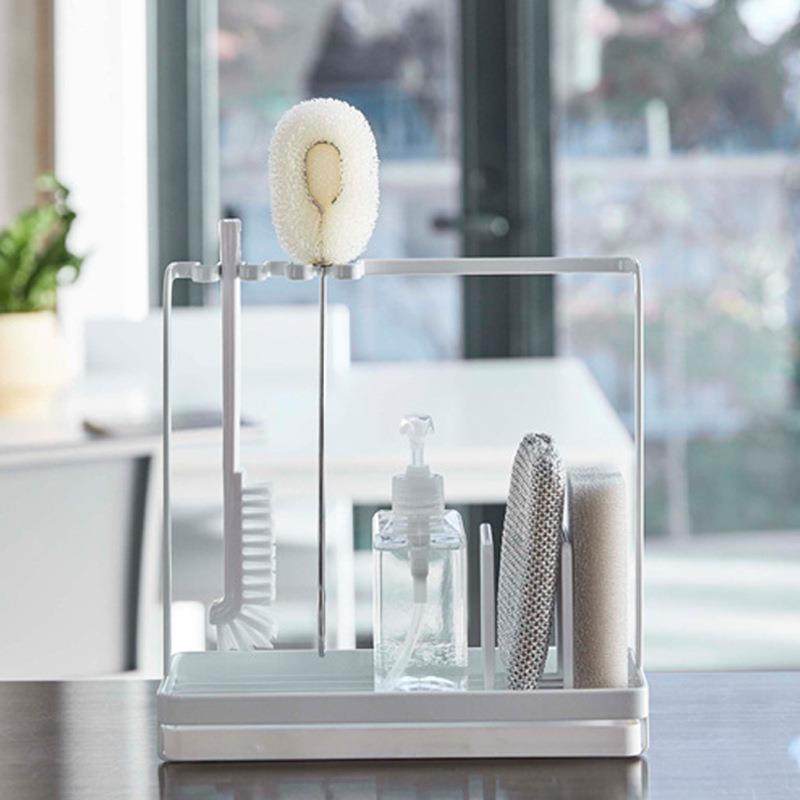 日式懒人抹布桌面置物架厨房海绵清洁用品沥水架水槽刷碗抹布挂架,收纳整理,书桌收纳置物架,淘宝优惠券,粉丝福利购,淘宝优惠卷