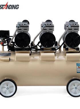 空压机750W*3-65L无油压缩机 木工打气泵 铜线电机汽车喷漆