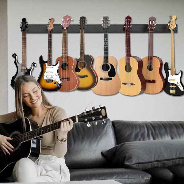 电吉他支架多组吉他排架5把壁挂架多头吉他架吉他墙壁拼接展示架