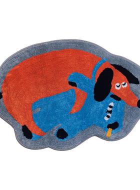 73n「阿猫阿狗可爱超萌」客厅儿童房毛绒地毯床