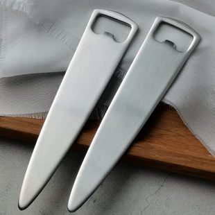 加厚料砂光质感 北欧极简 10不锈钢开瓶器啤酒起子 家用启瓶器
