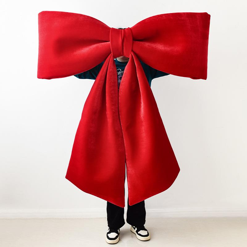 NUCHI圣诞蝴蝶结新年蝴蝶结红色超大号圣诞装饰春节装饰挂件婚庆