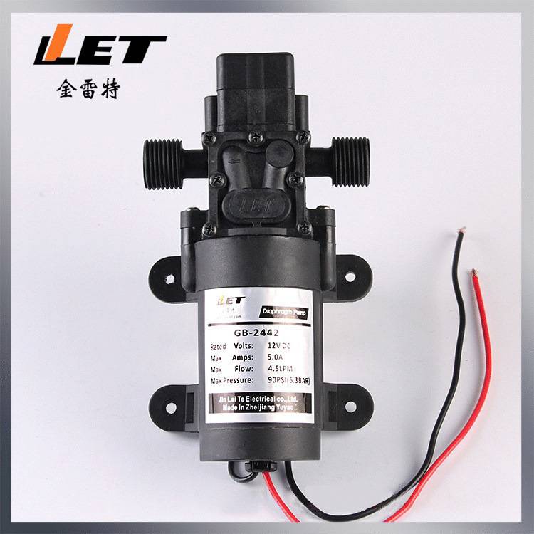 12V 24V洗车微型隔膜泵 GB-2442农用高压洗车泵 车用洗水泵
