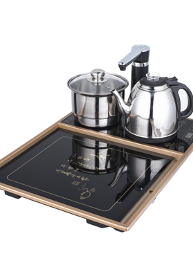 嵌入式内嵌一体茶盘全自动r上水整套茶具套装镶嵌家用小茶台53x38