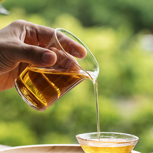 一品仟堂玻璃公道杯透明r加厚耐热玻璃玻璃茶海分茶器茶道家用配