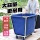 酒店客房专用布草车不锈钢布袋轮子工作J车宾馆洗衣房脏布草回收