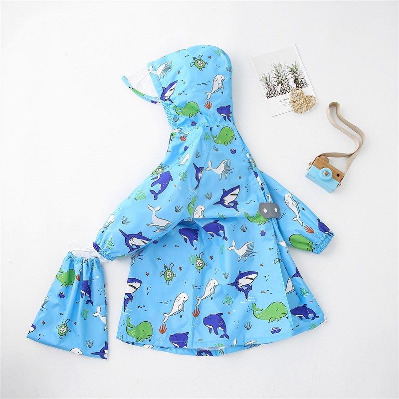 新2023日系薄款速干透气儿童雨C衣男女幼儿园防水雨披小学生书包,居家日用,雨披/雨衣,淘宝优惠券,粉丝福利购,淘宝优惠卷