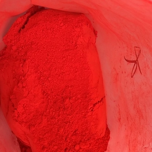现货大红色粉银朱银珠古建彩绘颜料大红色粉银珠