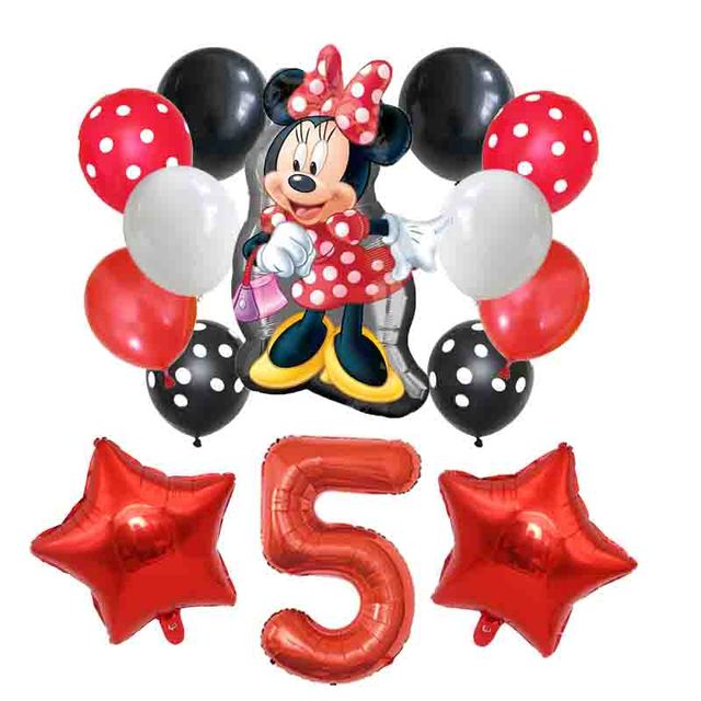现货14pcs Mikcey Miie Mouse 2ich umber os Birthday P