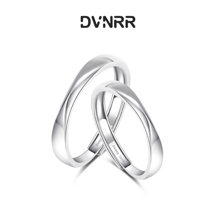 DVNRR永恒恋曲 设计师原创简约925银纪念日送对象