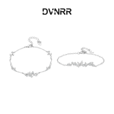 DVNRR蝶梦公主 设计师原创 甜美闪钻闺蜜手链s925银礼物送闺蜜