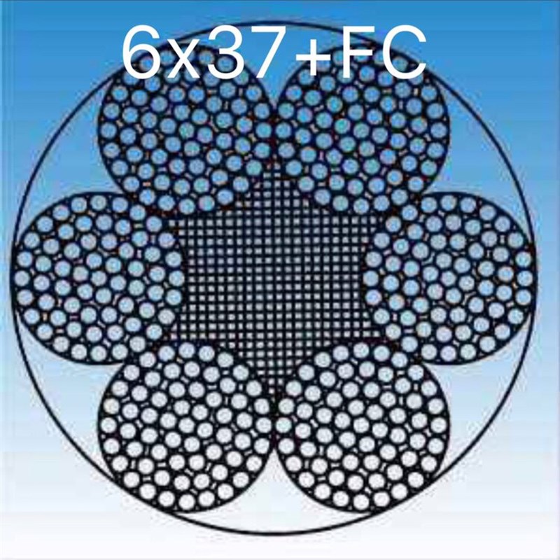 速发光面涂油起重钢丝绳6x7编头压头锁具18/20/22/24/26/28/0/m