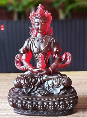 速发琉璃长寺佛菩萨佛像摆件居家客厅礼院桌面供奉寿佛用品