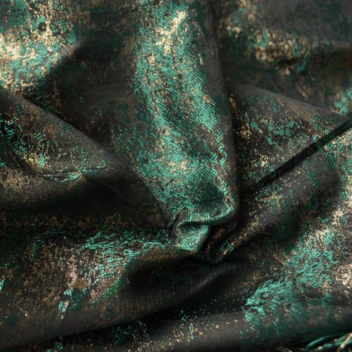 速发提花布料印象派油画风布料时装设计古面料师装汉服鎏金布