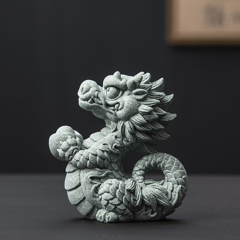速发创装祥龙麒麟招财家居桌面意摆品饰件茶桌茶宠摆件工艺品