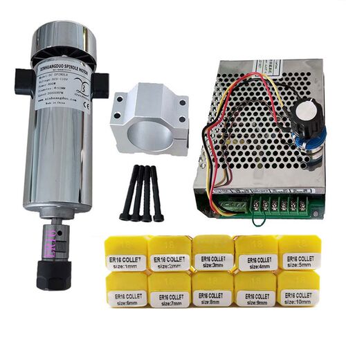 速发新款800W 风冷主轴110V直流 20000转 ER11 ER16 08KW高速雕刻