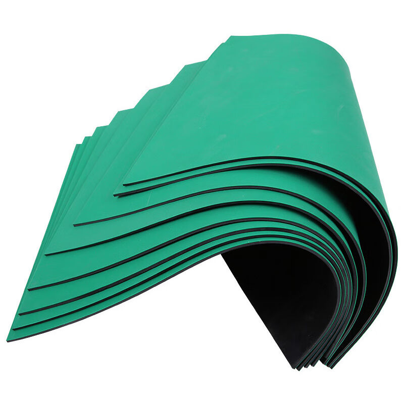 速发厂销厂促酌秀防静电地垫桌垫维修2作台胶皮垫橡胶垫绿色工0mm