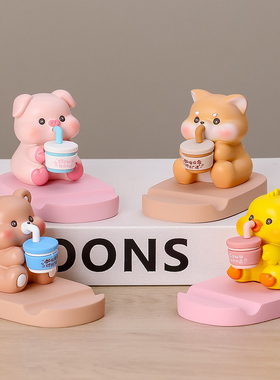 速发创意手机架办公蜜工位桌面装饰摆饰懒人支撑架闺室小物礼摆设