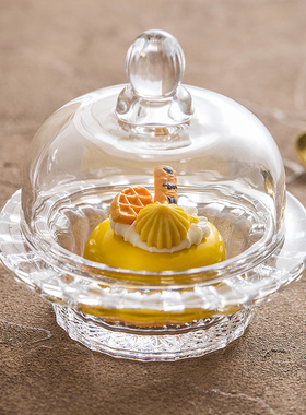 速发优格燕窝碗银耳盅小婴明玻璃甜品碗辅盖精致高级感家用透儿带