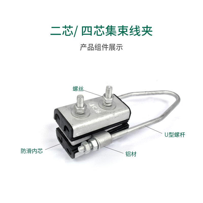 速发S集束耐张线夹 两二芯四芯拉线锚定绝缘线夹紧固定绝缘导线拉
