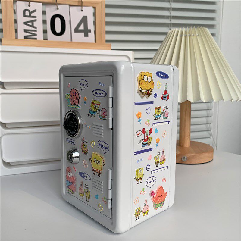 速发海绵宝宝存钱罐手工礼物只进不出储蓄儿童男孩孩创意